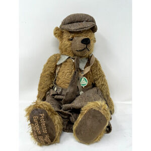 Hermann Professor Higgins Bear 1998 Ltd 422/500 17” Vintage Jointed Teddy Bear